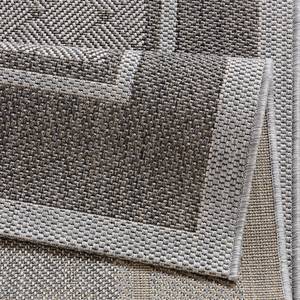 Laagpolig vloerkleed Classy textielmix - Grijs - 200 x 290 cm