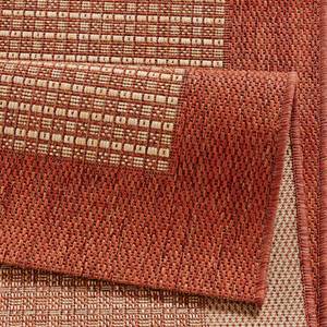 Laagpolig vloerkleed Simple textielmix - Rood - 120 x 170 cm