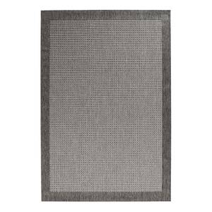Laagpolig vloerkleed Simple textielmix - Grijs - 80 x 150 cm