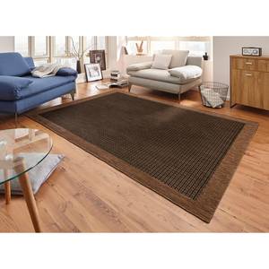 Tapis Simple Tissu mélangé - Marron - 200 x 290 cm