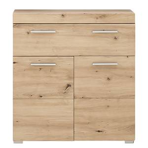 Kleine kast Amanda Knoestige eikenhouten look - Breedte: 73 cm