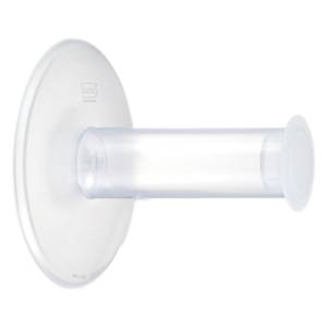 WC-Rollenhalter Plug and Roll Mit Saugnapf - Kunststoff - Weiß