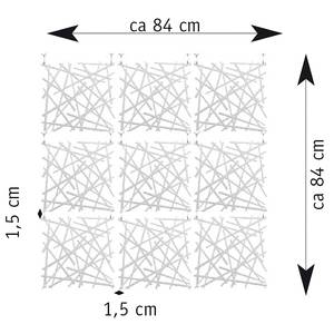 Roomdivider Stixx (set van 4) kunststof - Wit