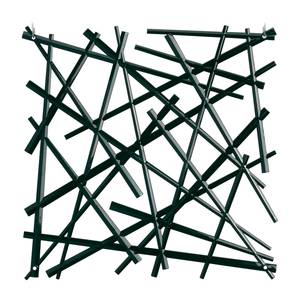 Roomdivider Stixx (set van 4) zwart - Zwart