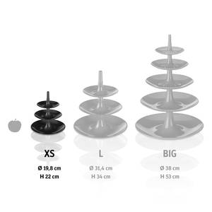 Etagere Babell Thermoplastischer Kunststoff (TPE) - Weiß - Durchmesser: 20 cm