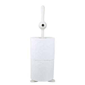 Porte papier toilette Toq I Matière plastique - Blanc - Hauteur : 37 cm