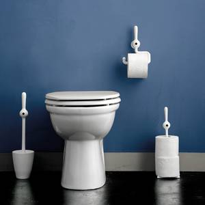 Dérouleur papier WC Toq Avec ventouse - matière plastique - Blanc