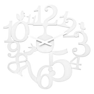 Horloge murale Piep Matière plastique - Blanc