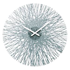 Horloge murale Silk Matière plastique - Gris menthe
