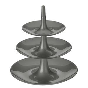 Etagere Babell Thermoplastischer Kunststoff (TPE) - Grau - Durchmesser: 31 cm