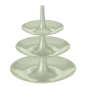 Présentoir à gâteaux Babell Big Matière plastique - Gris menthe - Diamètre : 31 cm