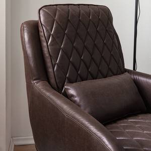 Fauteuil Belrose I Imitation cuir - Marron foncé