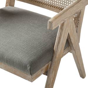 Fauteuil Ruber geweven stof - grijs