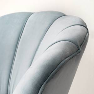 Fauteuil Lunawanna Velours - Bleu acier