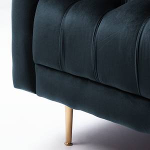 Fauteuil Reynella Velours - Bleu marine