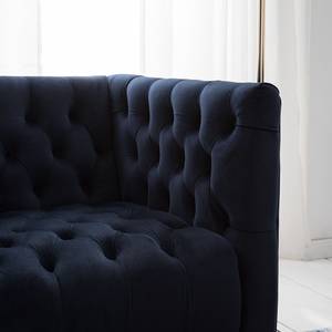 Fauteuil Reynella Velours - Bleu marine