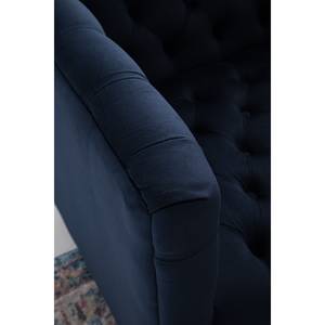 Fauteuil Reynella Velours - Bleu marine