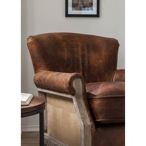 Fauteuil Aleixo echt leer - bruin