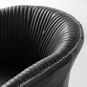 Fauteuil Membre II Cuir véritable - Noir