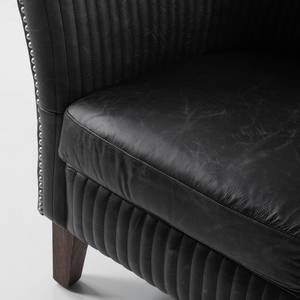 Fauteuil Membre II Cuir véritable - Noir