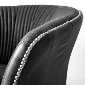 Fauteuil Membre II Cuir véritable - Noir