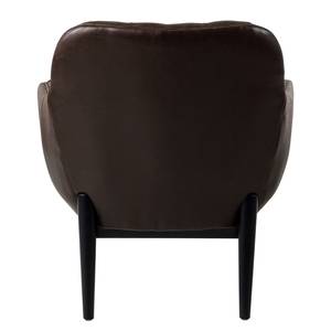 Fauteuil Jundiai Imitation cuir - Marron foncé