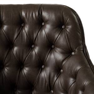 Fauteuil Jundiai Imitation cuir - Marron foncé