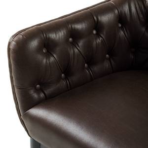 Fauteuil Jundiai Imitation cuir - Marron foncé