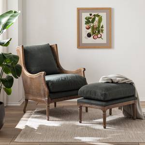 Fauteuil Derventa Tissu - Gris foncé