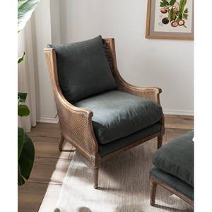 Fauteuil Derventa Tissu - Gris foncé