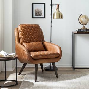 Fauteuil Belrose II echt leer - cognackleurig