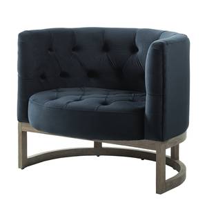 Fauteuil Drysdale fluweel - marineblauw