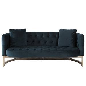 Sofa Drysdale (3-sitzer) Samt - Marineblau