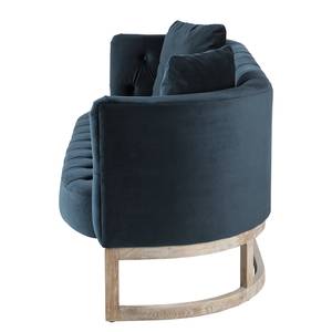 Sofa Drysdale (3-sitzer) Samt - Marineblau