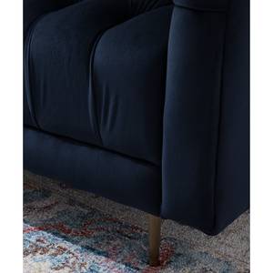 Sofa Reynella II (3-sitzer) Samt - Marineblau