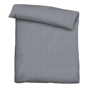 Parure de lit Wagin Coton - Gris - Gris clair - 135 x 200 cm + oreiller 80 x 80 cm