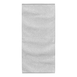 Handdoek Melange katoen - lichtgrijs - 50 x 100 cm