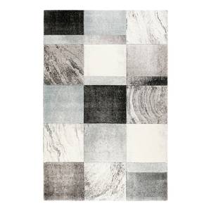 Laagpolig vloerkleed Mirage geweven stof - Crèmekleurig/Grijs - 80 x 150 cm