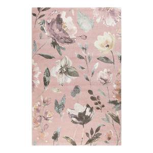 Tapis Summer Breeze Tissu - Rose / Blanc - 80 x 150 cm