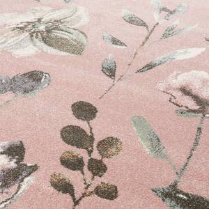 Tapis Summer Breeze Tissu - Rose / Blanc - 80 x 150 cm