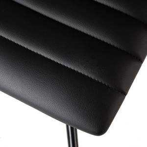 Chaise pivotante Waledas II Imitation cuir / Métal - Noir