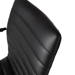 Chaise pivotante Waledas III Imitation cuir / Métal - Noir