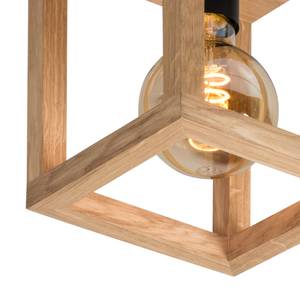 Plafondlamp Kago massief eikenhout/staal - Aantal lichtbronnen: 1