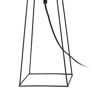 Tafellamp Tiphany textielmix/staal - 1 lichtbron - Zwart