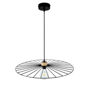 Suspension Antonella Noir - Métal - Bois massif - Hauteur : 110 cm