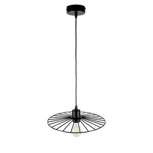 Suspension Antonella Noir - Métal - Bois massif - Hauteur : 110 cm