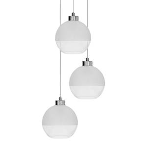 Hanglamp Fresh II melkglas/chroom - 3 lichtbronnen