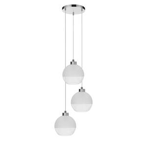 Hanglamp Fresh II melkglas/chroom - 3 lichtbronnen