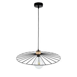 Suspension Antonella Noir - Métal - Bois massif - Hauteur : 110 cm