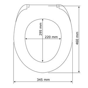 Wc-bril Calla thermoplast - wit